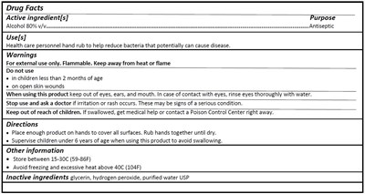 Ethanol Drug Facts.jpg Alcohol Drug Facts 500mL - Ethanol Drug Facts